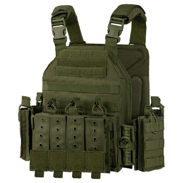 1000D polyester tactical vest fully detachable support one-button quick release plate carrier - 图片 3