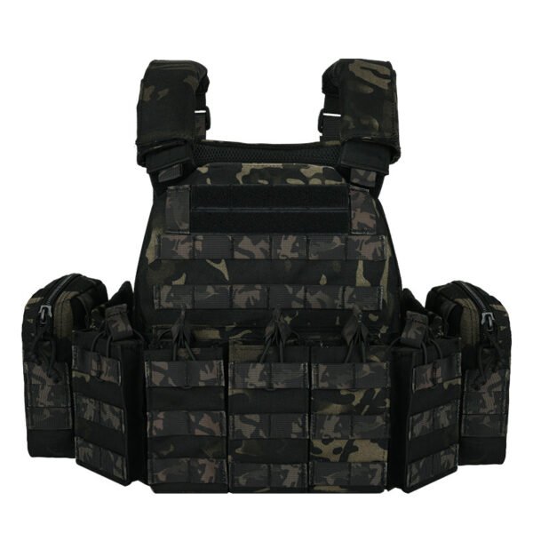 1000D polyester tactical vest fully detachable support one-button quick release plate carrier - 图片 4