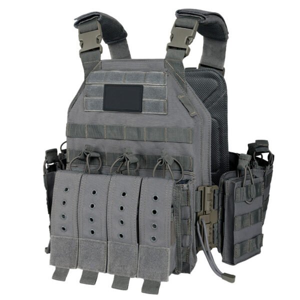 1000D polyester tactical vest fully detachable support one-button quick release plate carrier - 图片 6