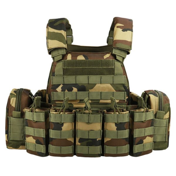 1000D polyester tactical vest fully detachable support one-button quick release plate carrier - 图片 7