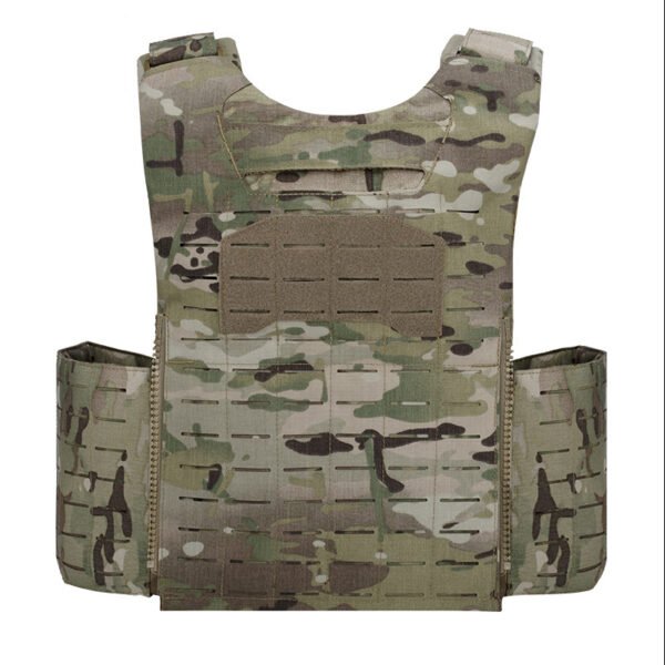 500D nylon tactical vest one-button quick release laser cutting PALS system multi-function plate carrier - 图片 3