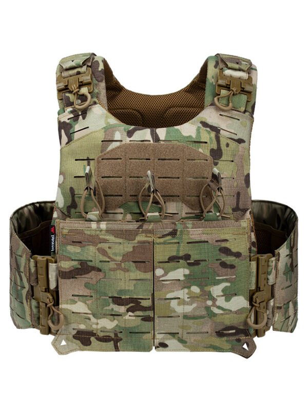500D nylon tactical vest one-button quick release laser cutting PALS system multi-function plate carrier - 图片 6