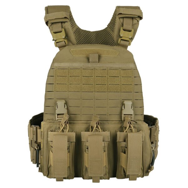 500D Nylon Tactical Vest Camouflage Combat Protective Vest Multi-Function Plate Carrier - 图片 8