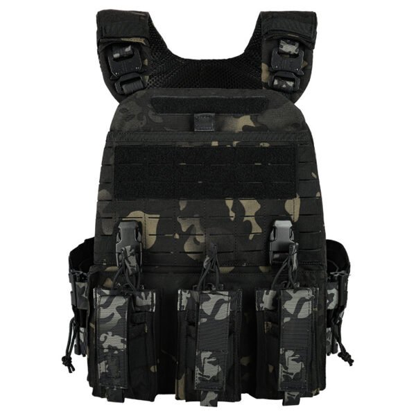 500D Nylon Tactical Vest Camouflage Combat Protective Vest Multi-Function Plate Carrier - 图片 11