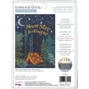 Dimensions 5 x 7 Camping Adventure Counted Cross Stitch Kit