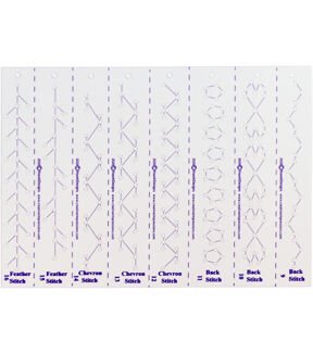 Creative Impressions 9 x 6 Embroidery Stitch Templates 4pk - Image 2