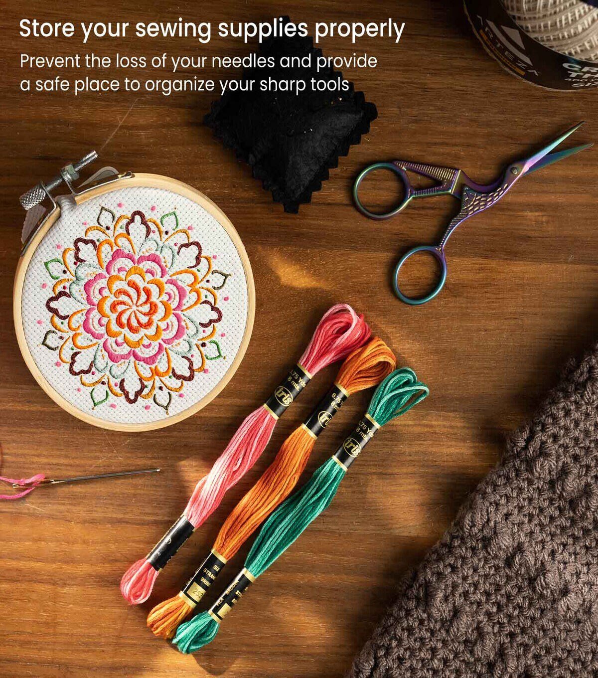 Arteza 62pc Embroidery Accessory Kit - Image 4