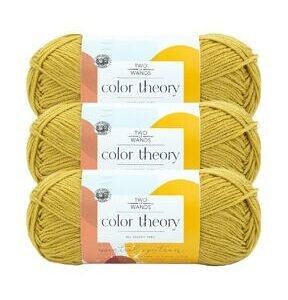 Lion Brand Color Theory 246yds Worsted Acrylic Yarn 3 Bundle