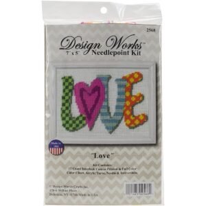 Design Works 7 x 5 Love Needlepoint Kit