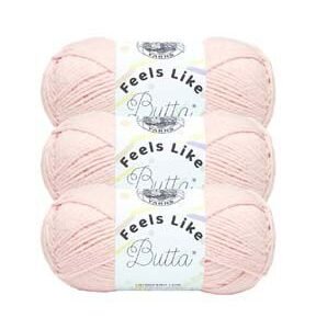 Lion Brand Feels Like Butta 218yds Worsted Polyester Yarn 3 Bundle