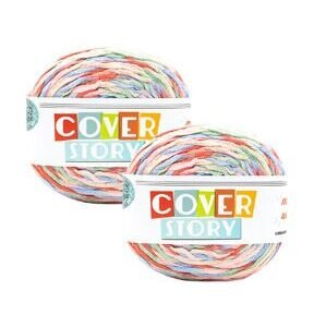 Lion Brand Cover Story 547yds Super Bulky Polyester Yarn 2 Bundle