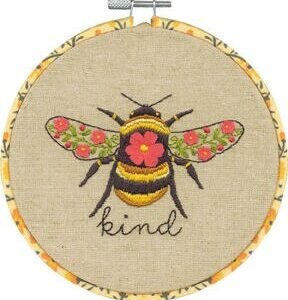 Dimensions 6 Bee Kind Embroidery Kit