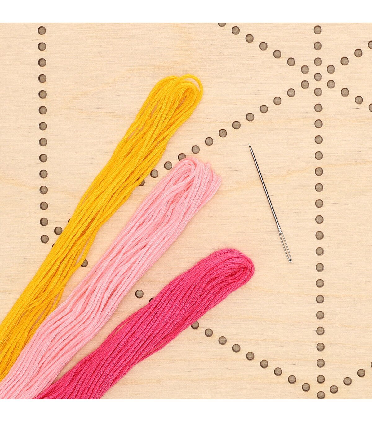 Liesure Arts 10 Hexagon Flower Panel Wood Stitching String Art Kit - Image 5