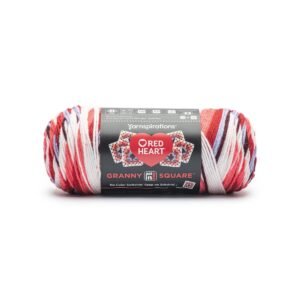 Red Heart All In One Granny Square 417yds Worsted Acrylic Yarn