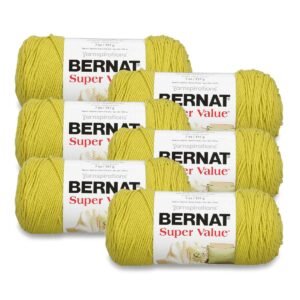 Bernat Super Value Worsted Acrylic Yarn 6 Bundle