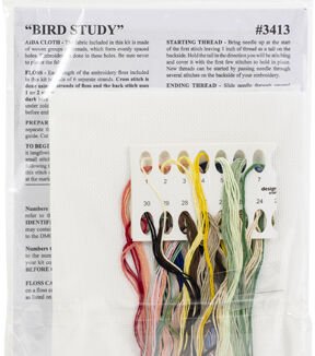 Design Works 18 x 12 Bird Study Counted Cross Stitch Kit - Image 2