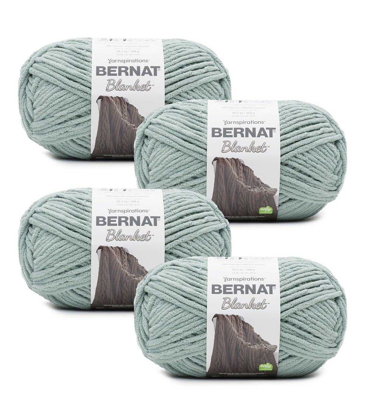 Bernat Blanket 220yds Super Bulky Polyester Yarn 4 Bundle - Image 4