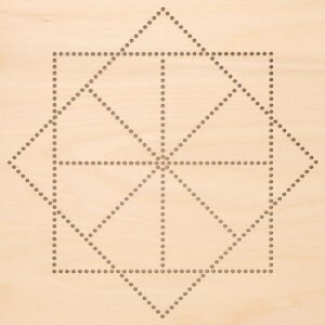 Leisure Arts 11 Lotus Wood Stitching String Art Kit With Shadow Box