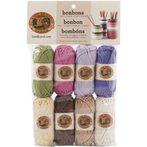 Lion Brand Bonbons Yarn 8 Pkg Nature