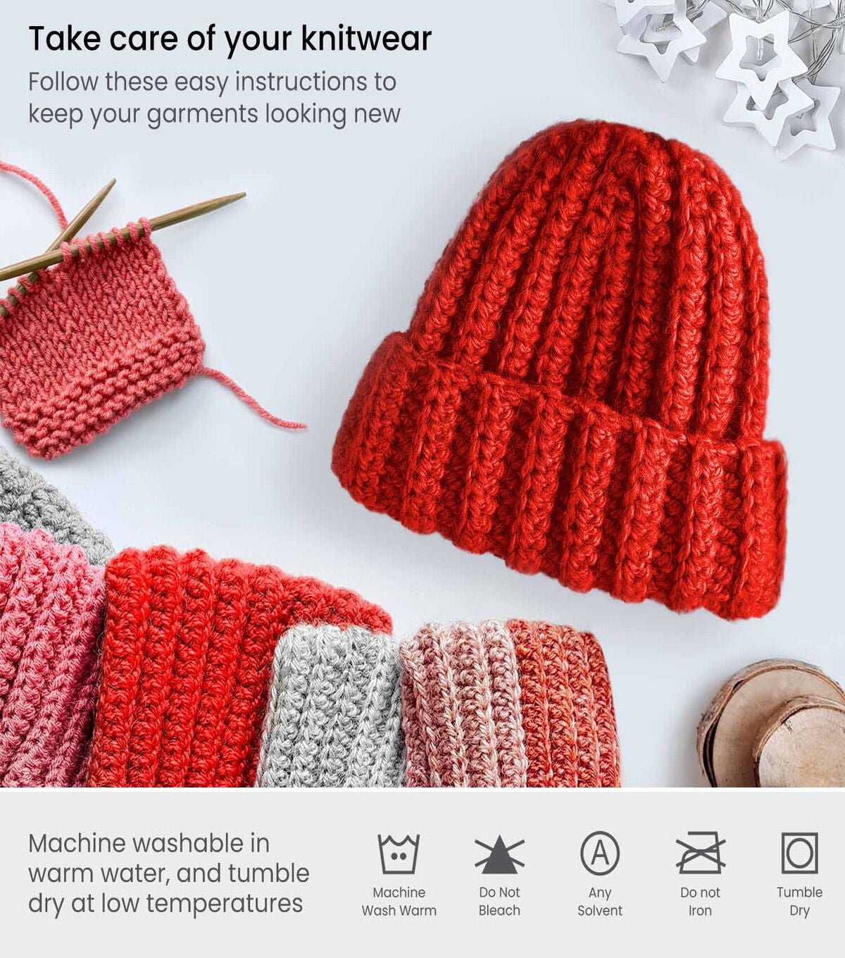 Arteza Premium 359yds Worsted Acrylic Yarn 4 Bundle - Image 6