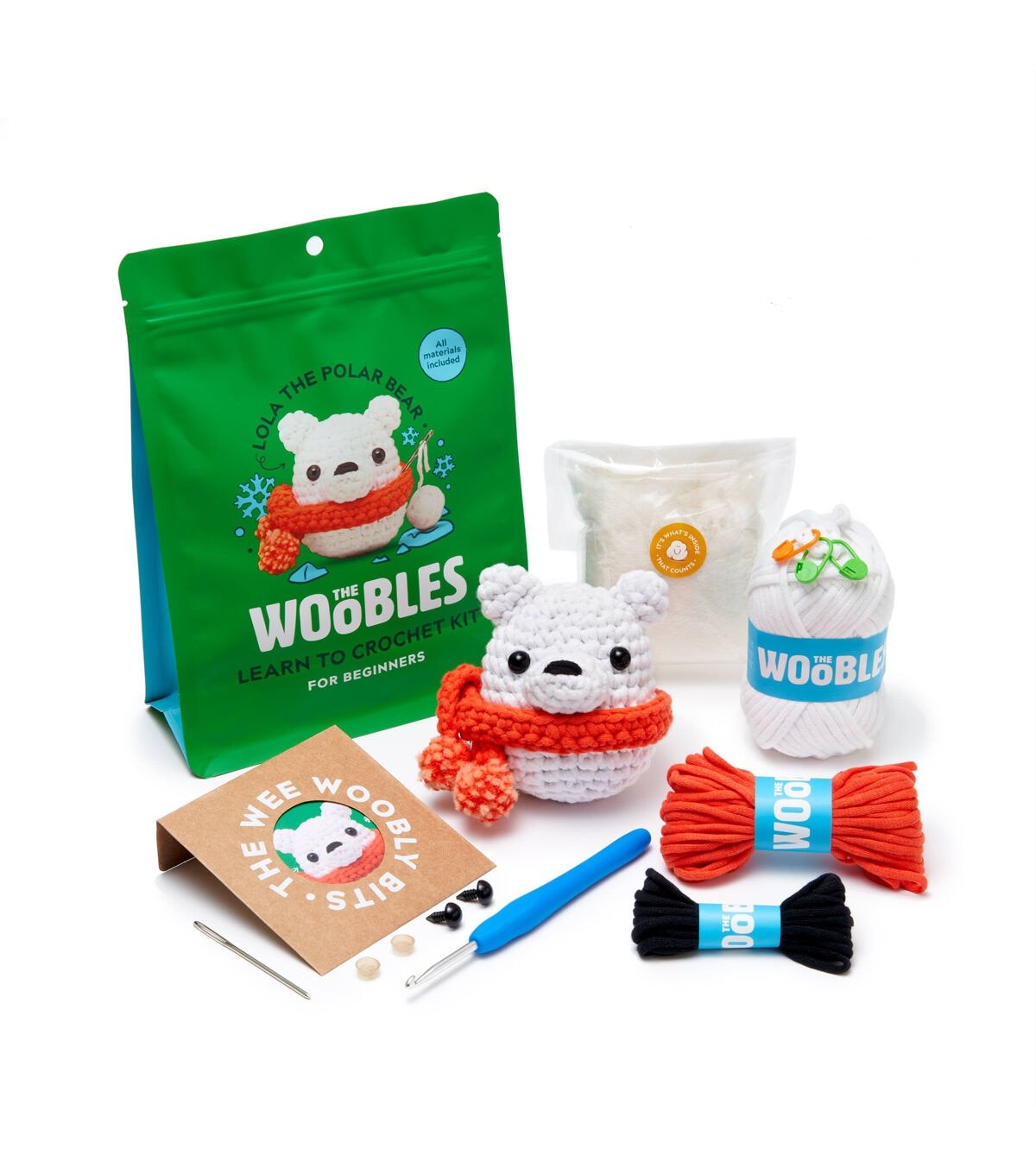 The Woobles 4.5 Lola the Polar Bear Crochet Kit