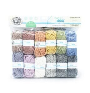 Lion Brand Basic Stitch Antimicrobial Thick & Quick 17yds Yarn 12 Bundle