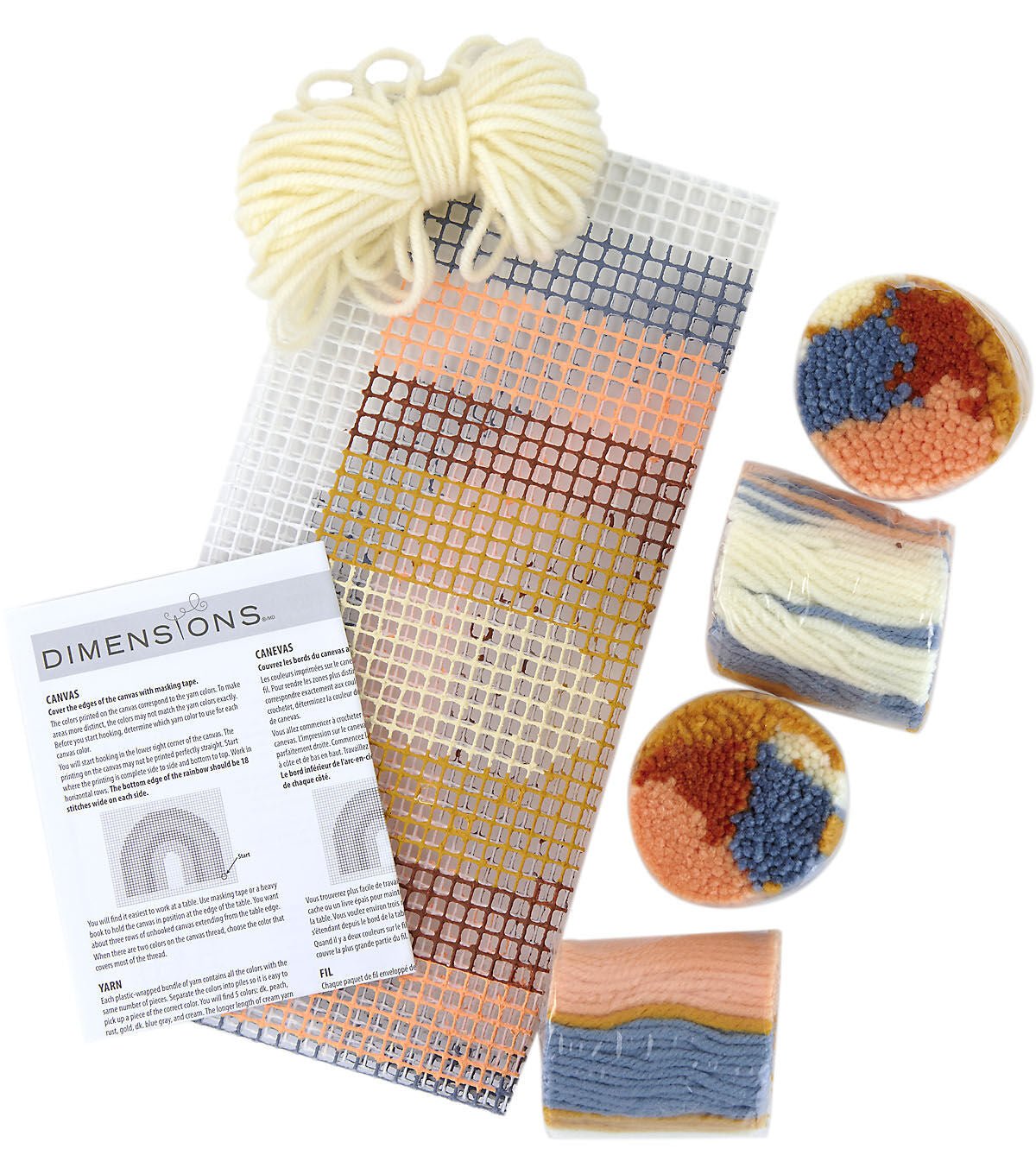 Dimensions Rainbow Fringe Latch Hook Kit 12 x 9 - Image 5