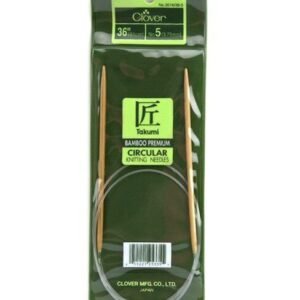 Clover 36 Bamboo Size 5 Circular Knitting Needle Set