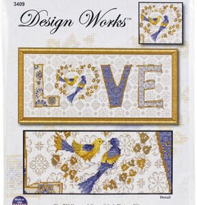 Design Works 20 x 8 Love Counted Cross Stitch Kit