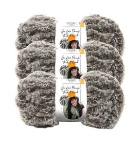 Lion Brand Go For Faux Thick & Quick 24yds Jumbo Polyester Yarn 3 Bundle