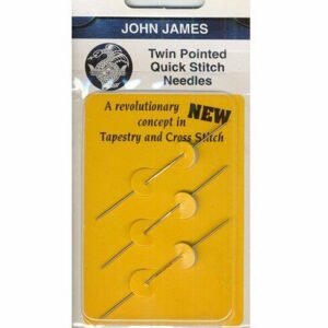John James Twin Pointed Quick Stitch Needles Size 28