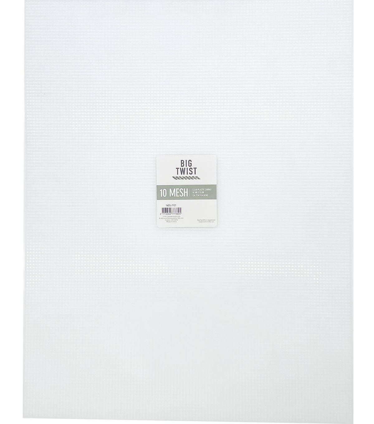 10 x 13 Clear 10 Plastic Mesh Embroidery Canvas by Big Twist