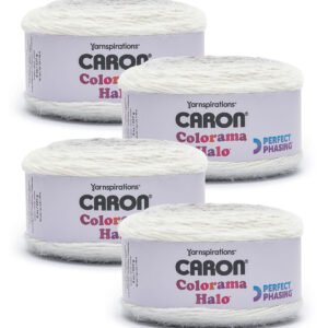 Caron Colorama Halo 481yds Bulky Polyester Blend Yarn 4 Bundle