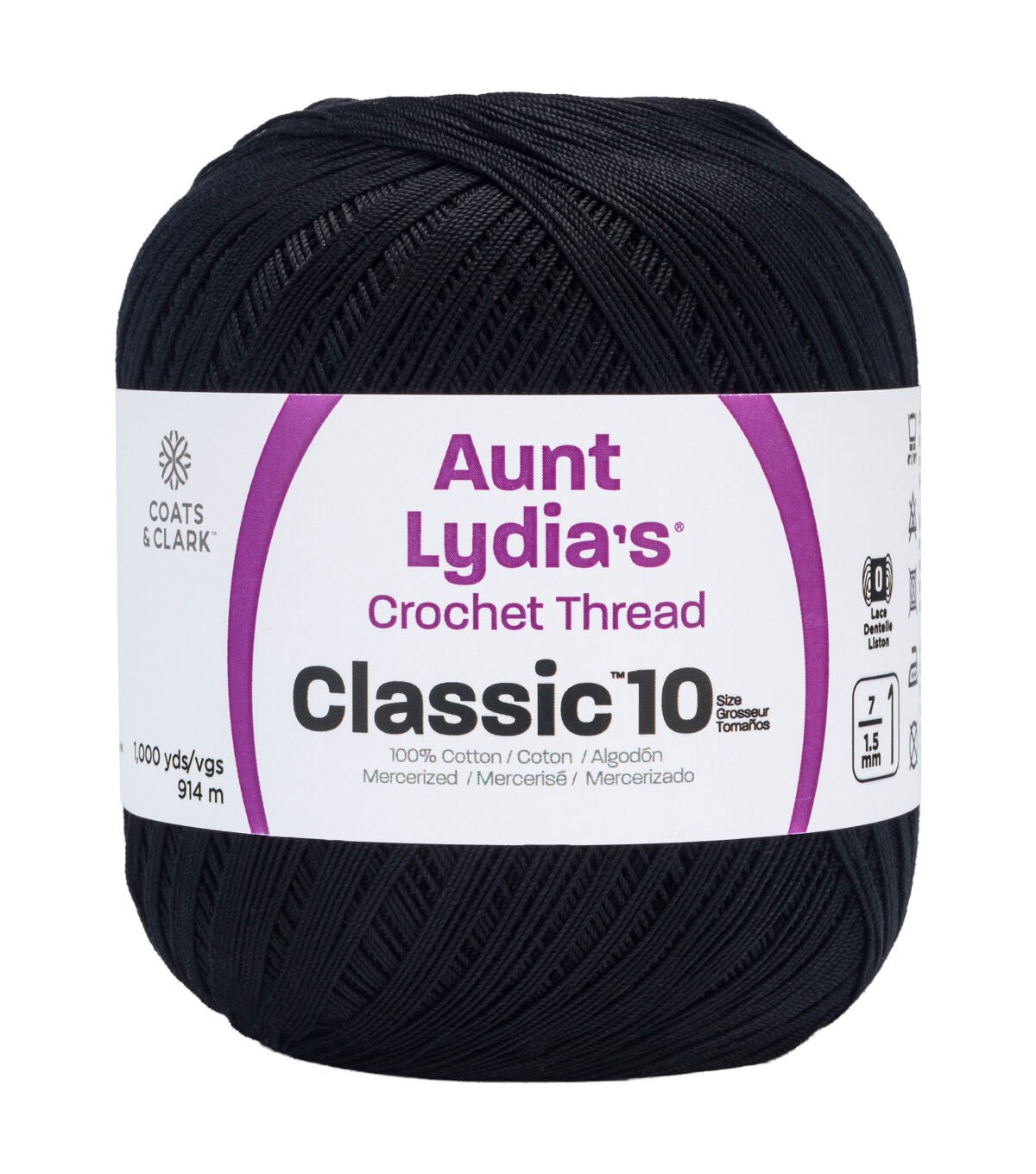 Aunt Lydia's Special Value 1000yds Cotton Crochet Thread
