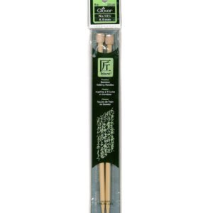 Clover 9 Bamboo Size 10.5 Single Point Knitting Needle Set
