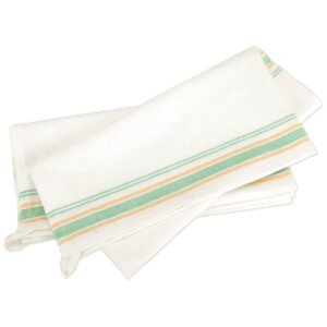 Aunt Marthas 18 x 28 Green Stripe Towel Embroidery Fabric 3pk