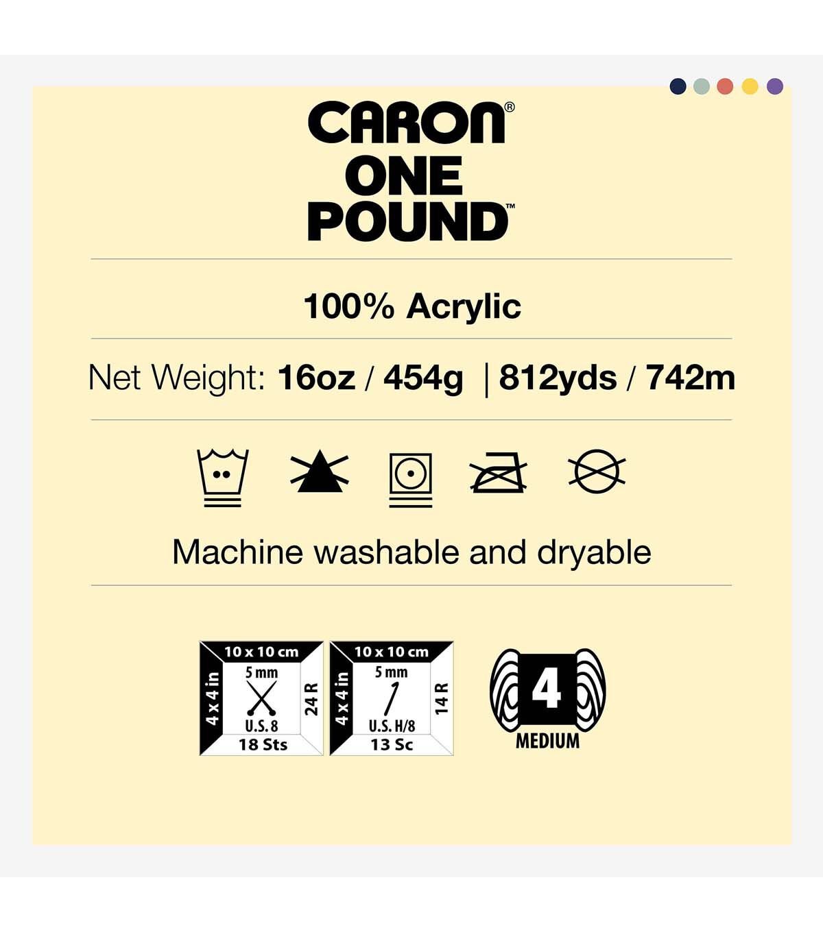 Caron One Pound 812yds Worsted Acrylic Yarn 2 Bundle - Image 9
