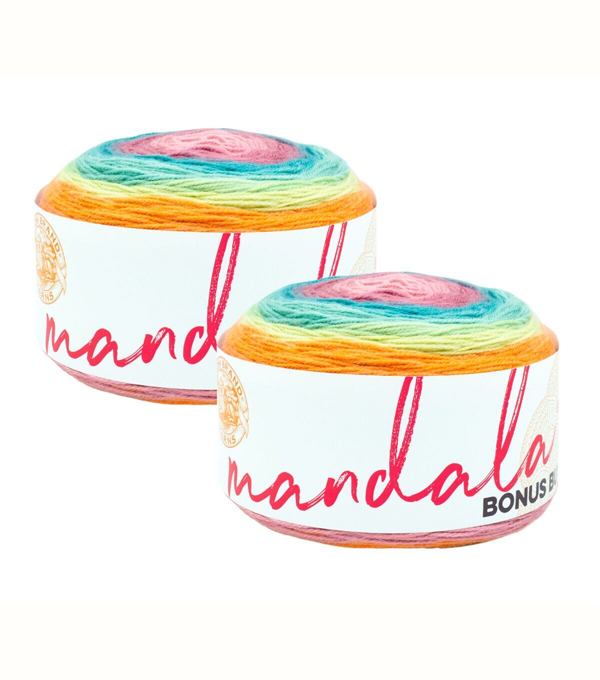 Lion Brand Mandala Bonus Bundle Light Weight Acrylic Yarn 2 Bundle - Image 2