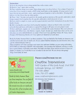 Creative Impressions 9 x 6 Embroidery Stitch Templates 4pk - Image 3