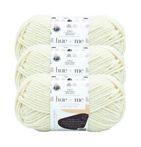 Lion Brand Two of Wands Hue + Me 137yds Bulky Acrylic Yarn 3 Bundle