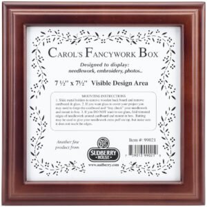 Sudberry House 9.5 x 9.5 Mahogany Carol's Fancywork Embroidery Frame