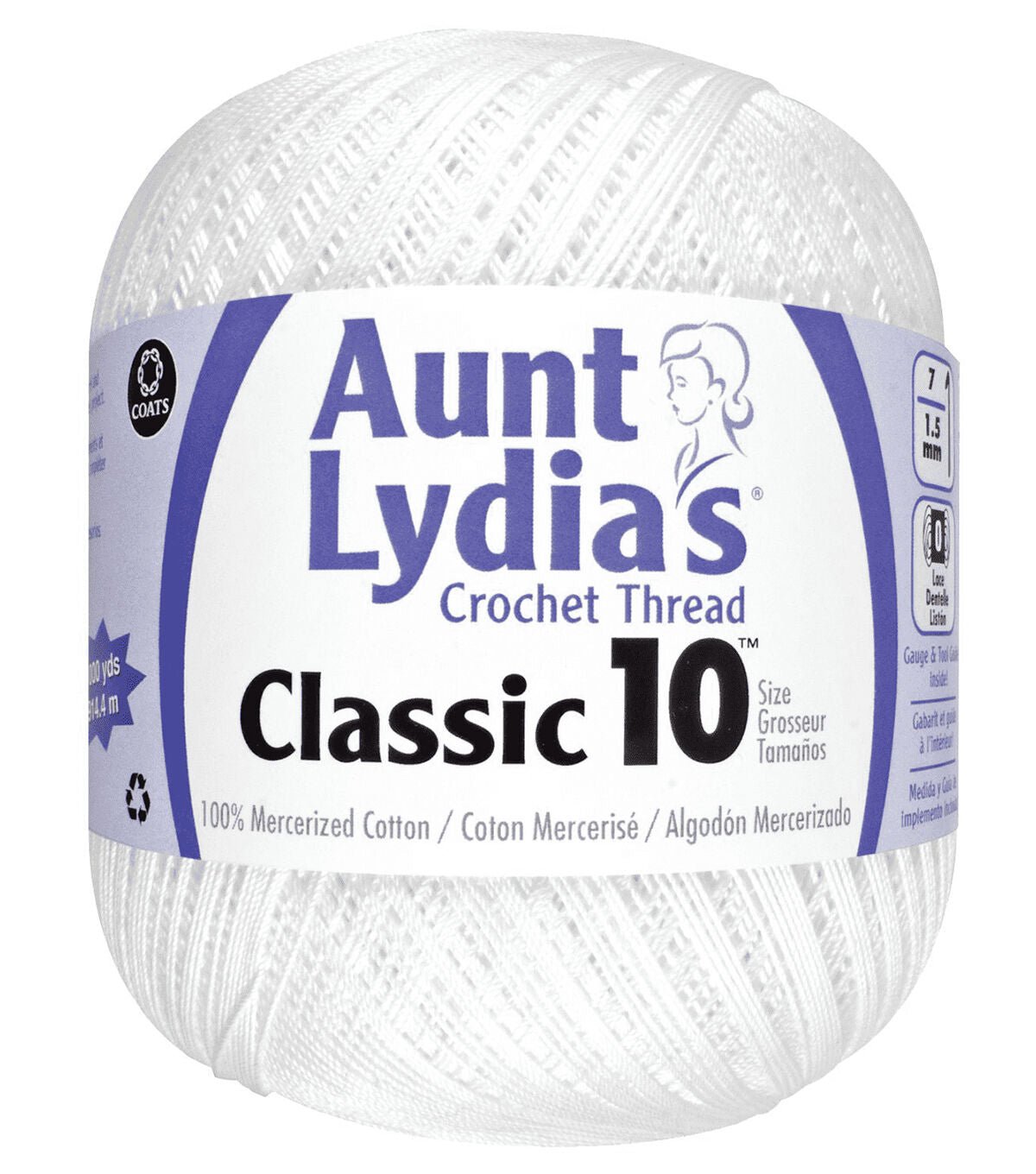 Aunt Lydia's Special Value 1000yds Cotton Crochet Thread - Image 3