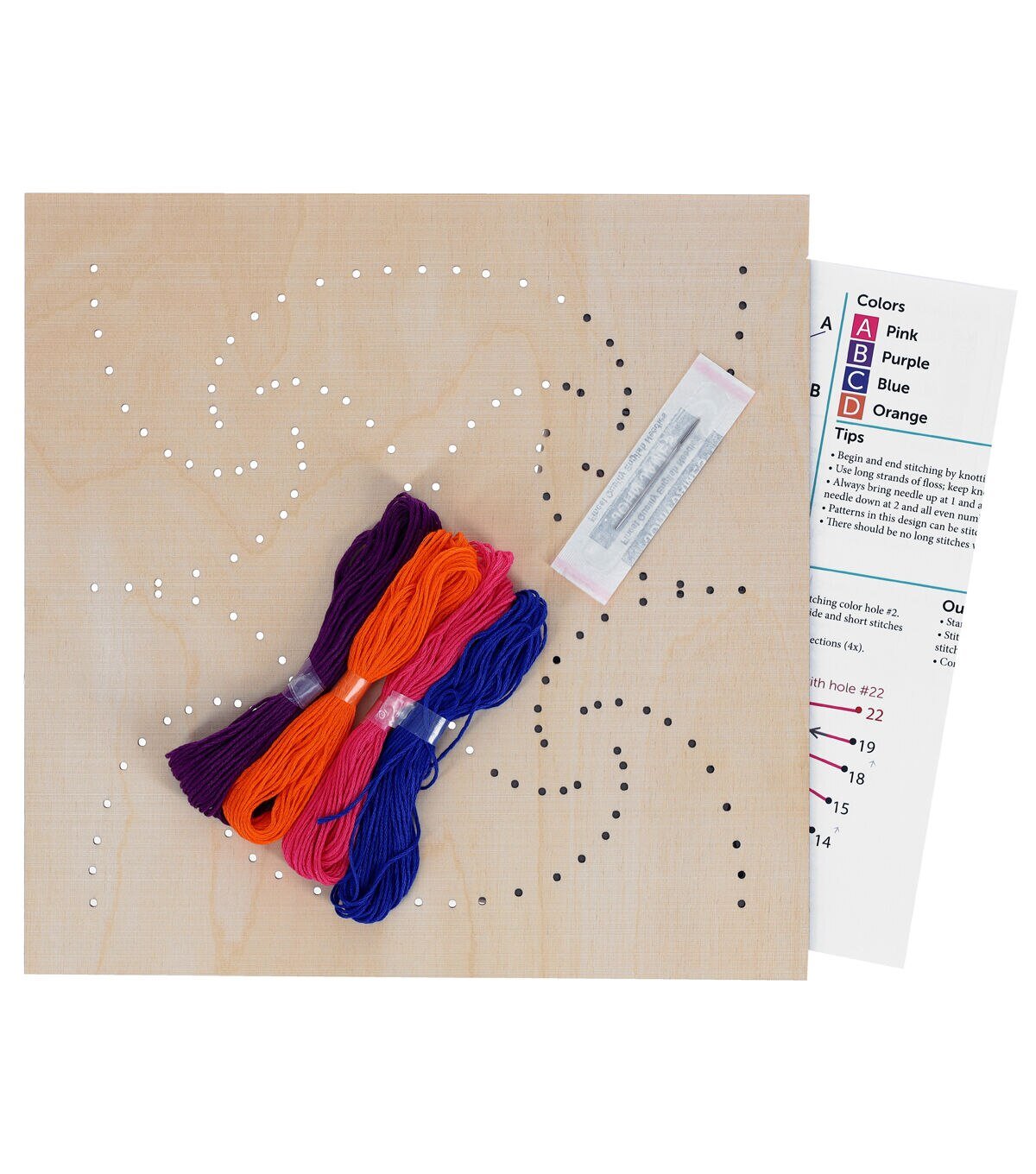 Liesure Arts 10 Royal Jester Panel Wood Stitching String Art Kit - Image 3