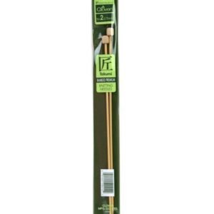 Clover Bamboo Single Point Knitting Needles 9 Size 2