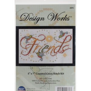 Design Works 7 x 5 Friends Counted Cross Stitch Kit