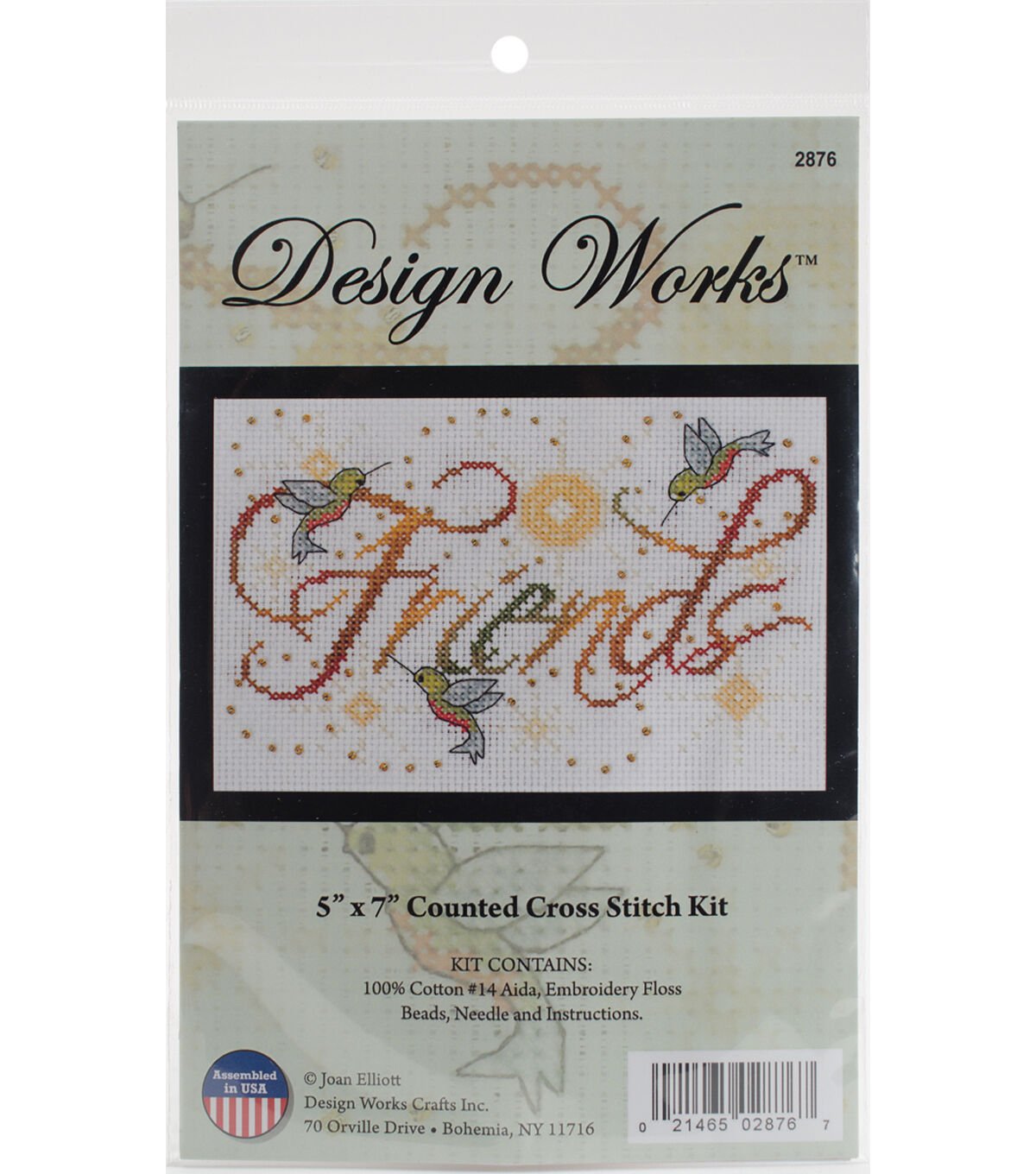 Design Works 7 x 5 Friends Counted Cross Stitch Kit