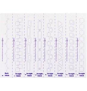 Creative Impressions 9 x 6 Embroidery Stitch Templates 4pk