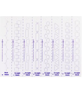 Creative Impressions 9 x 6 Embroidery Stitch Templates 4pk