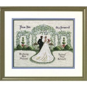 Janlynn 14 x 11 From This Day Forward Counted Cross Stitch Kit