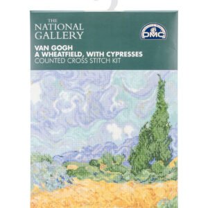 DMC 9 x 11.5 A Wheatfield With Cypresses Counted Cross Stitch Kit